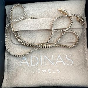 Adinas fine jewelry - dainty Diamond tennis necklace